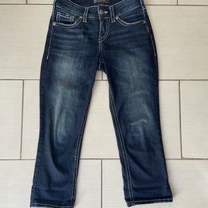Silver Suki mid Capri jeans